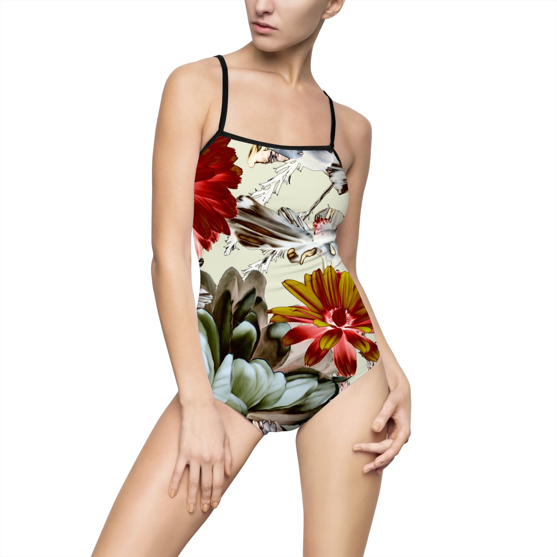 Tropical Floral One-Piece Swimsuit
