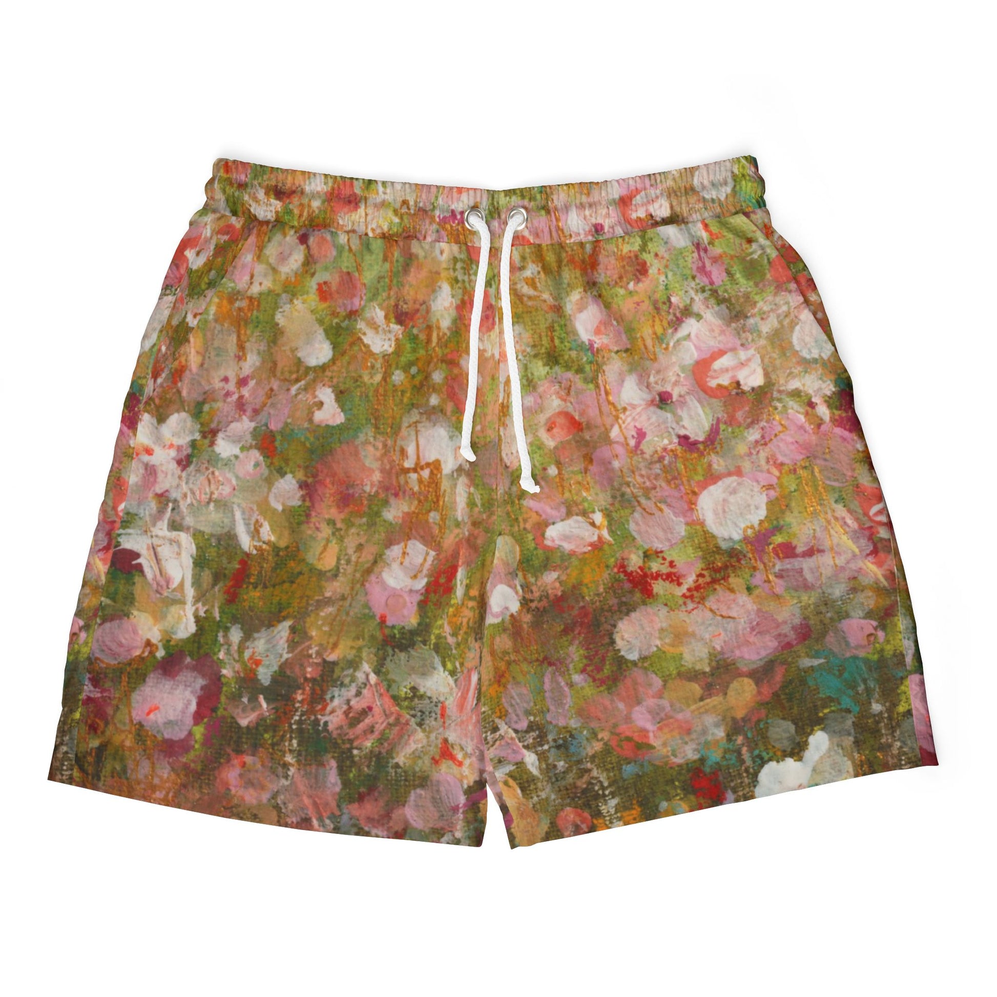 Hand-Painted Floral Swim Shorts