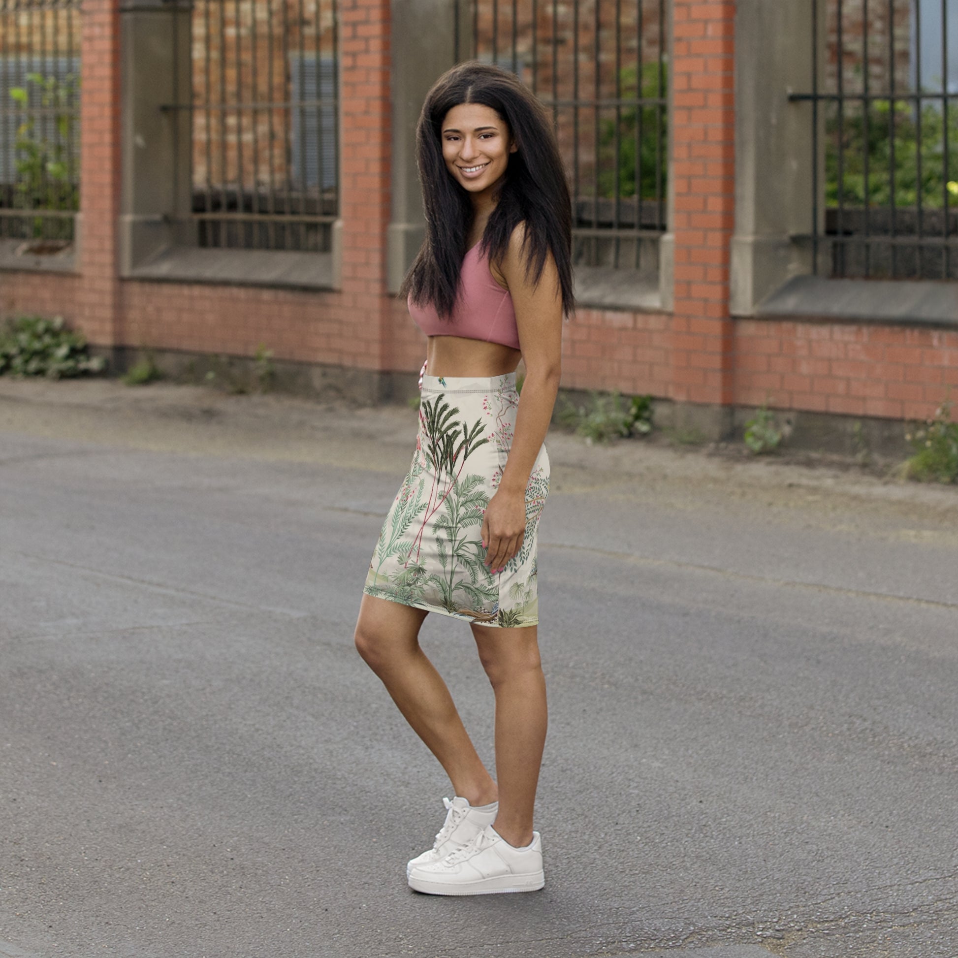 Tropical Paradise Pencil Skirt