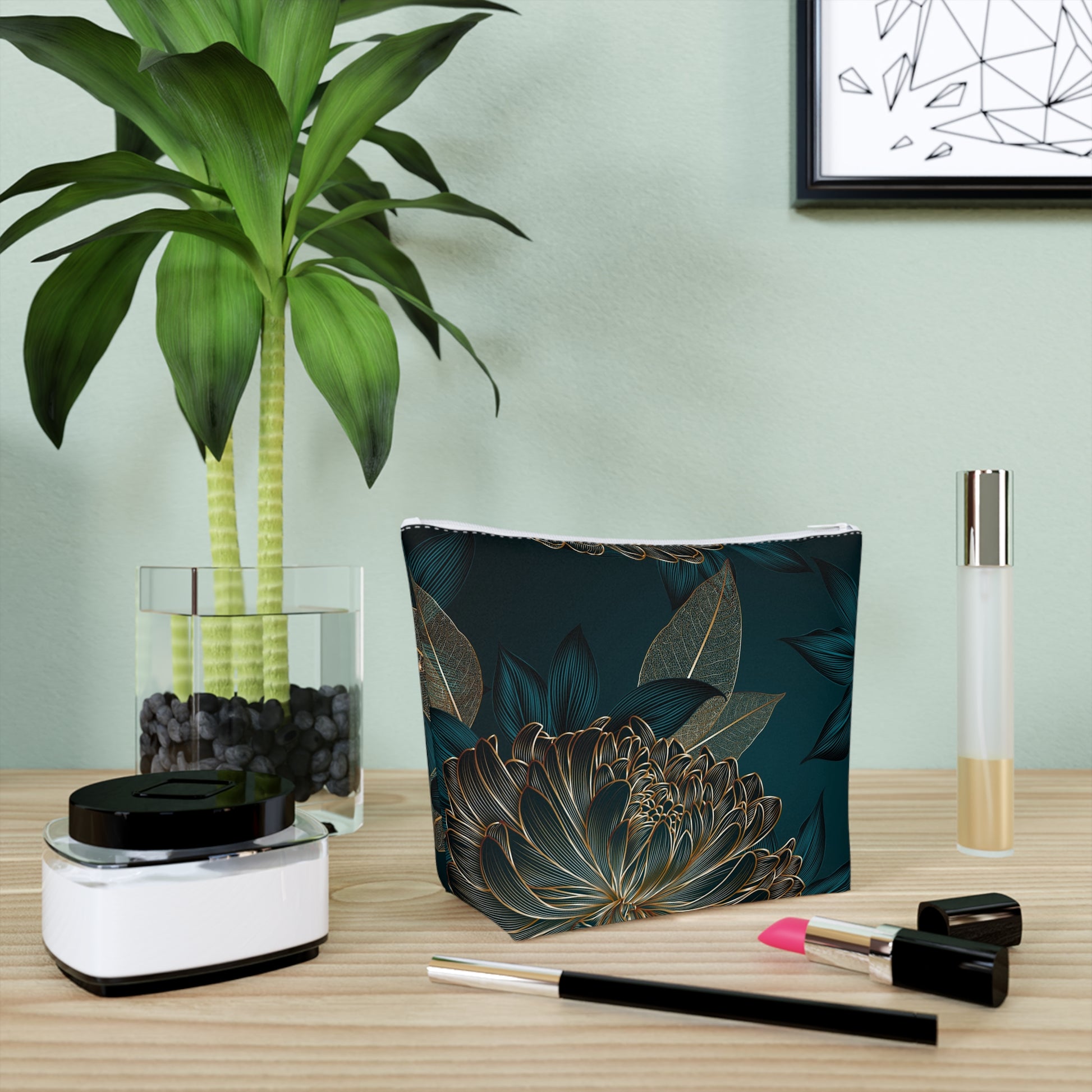 Floral Cosmetic Bag