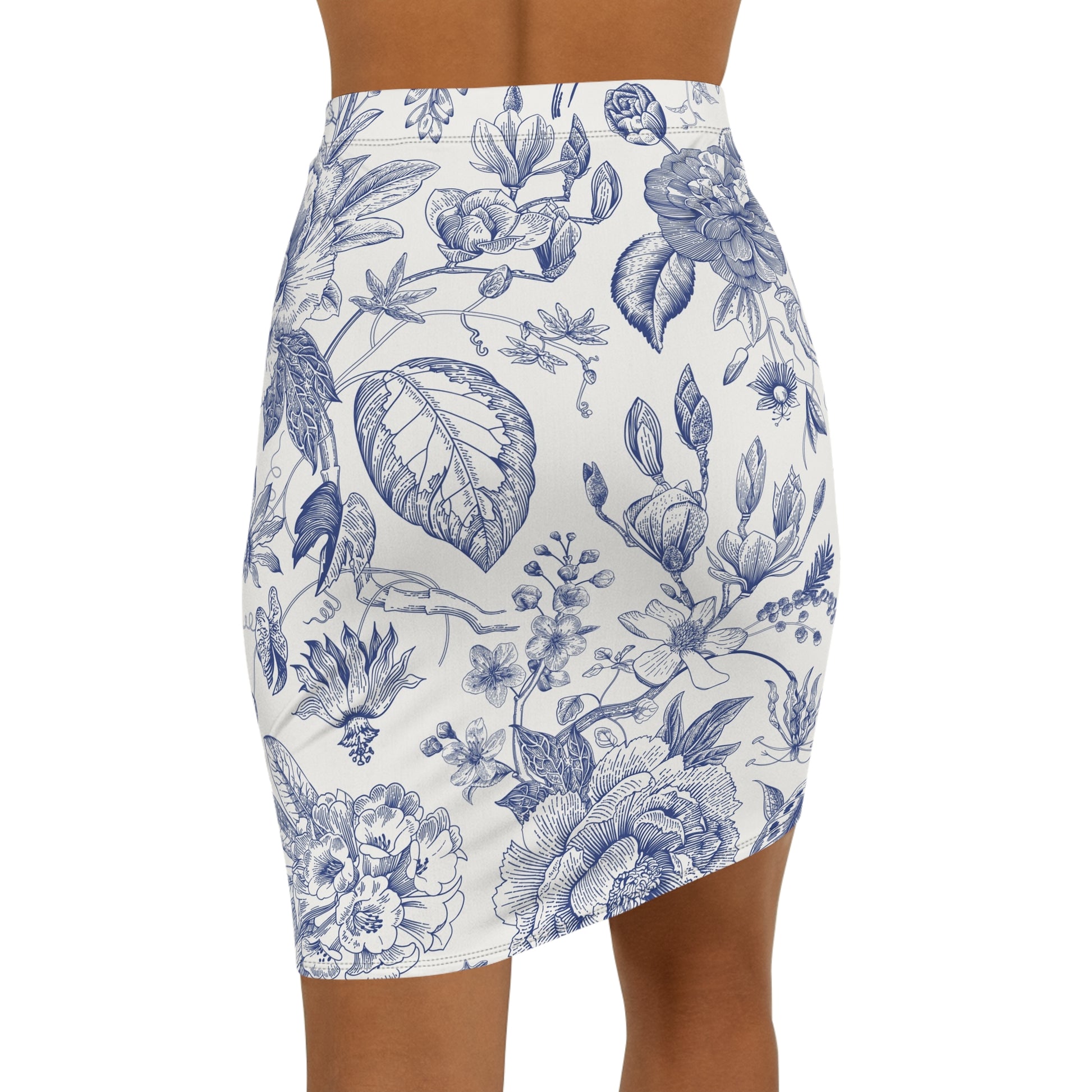 Vintage-Botanical Inspired Pencil Skirt
