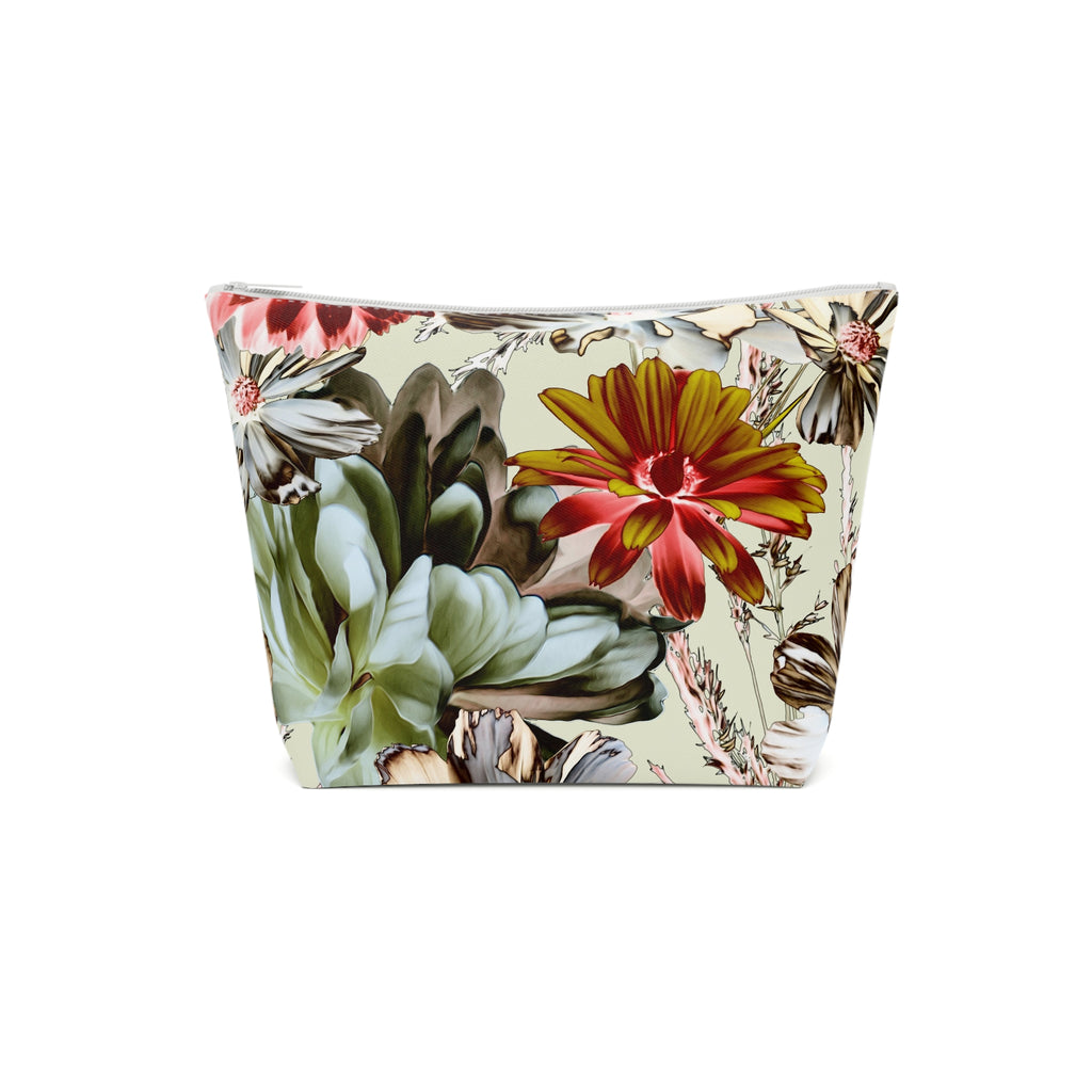 Tropical Floral Cosmetic Bag