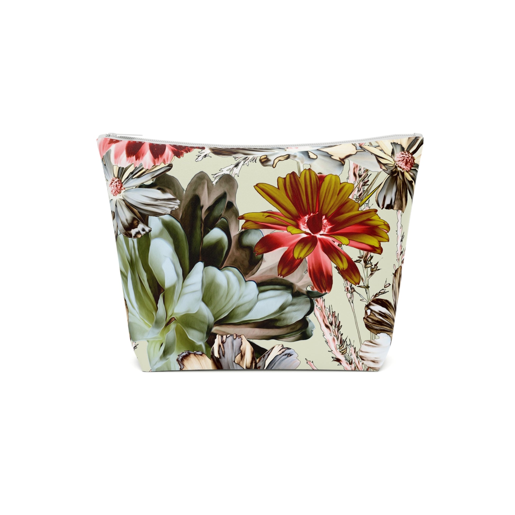 Tropical Floral Cosmetic Bag