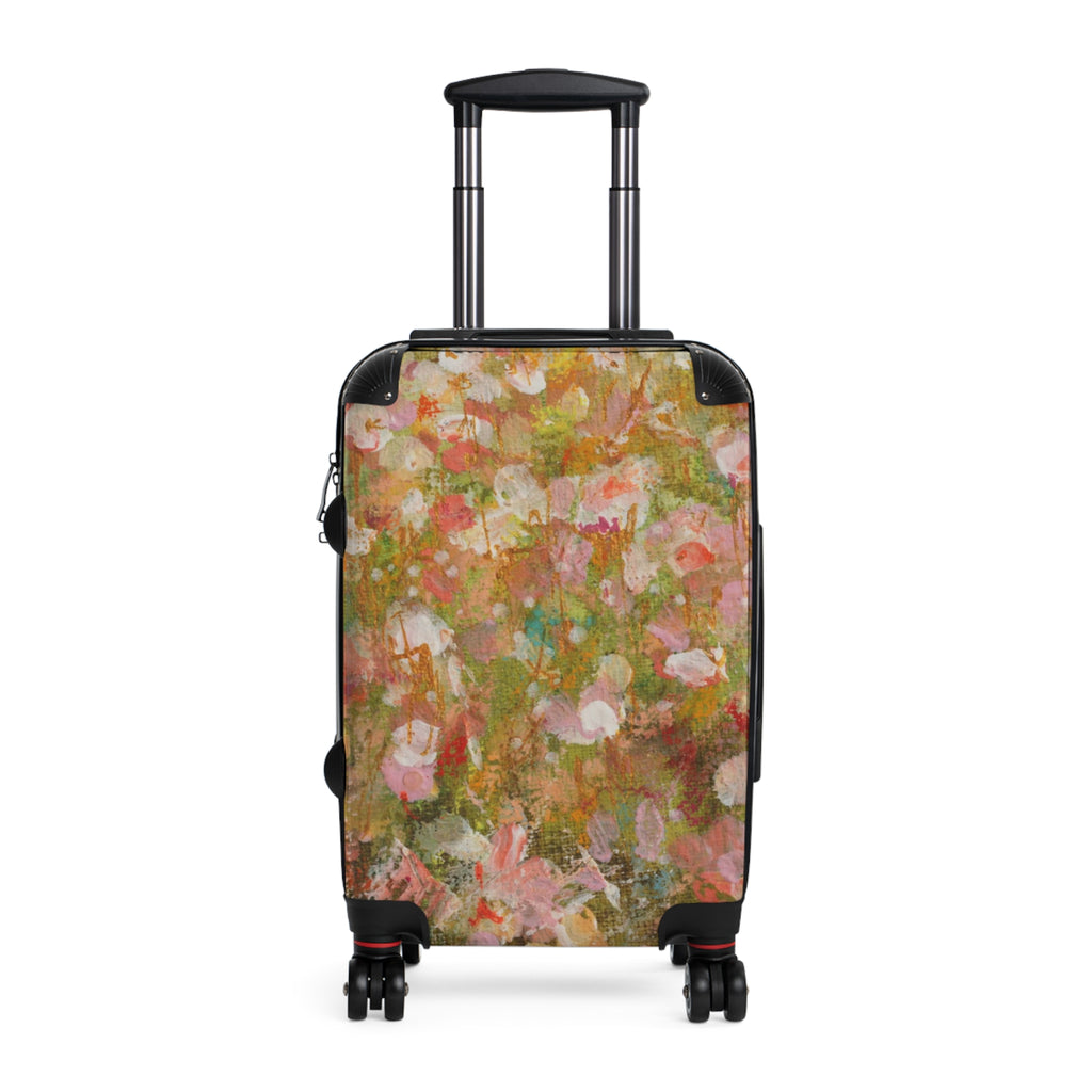 Hand-painted Floral Suitcase