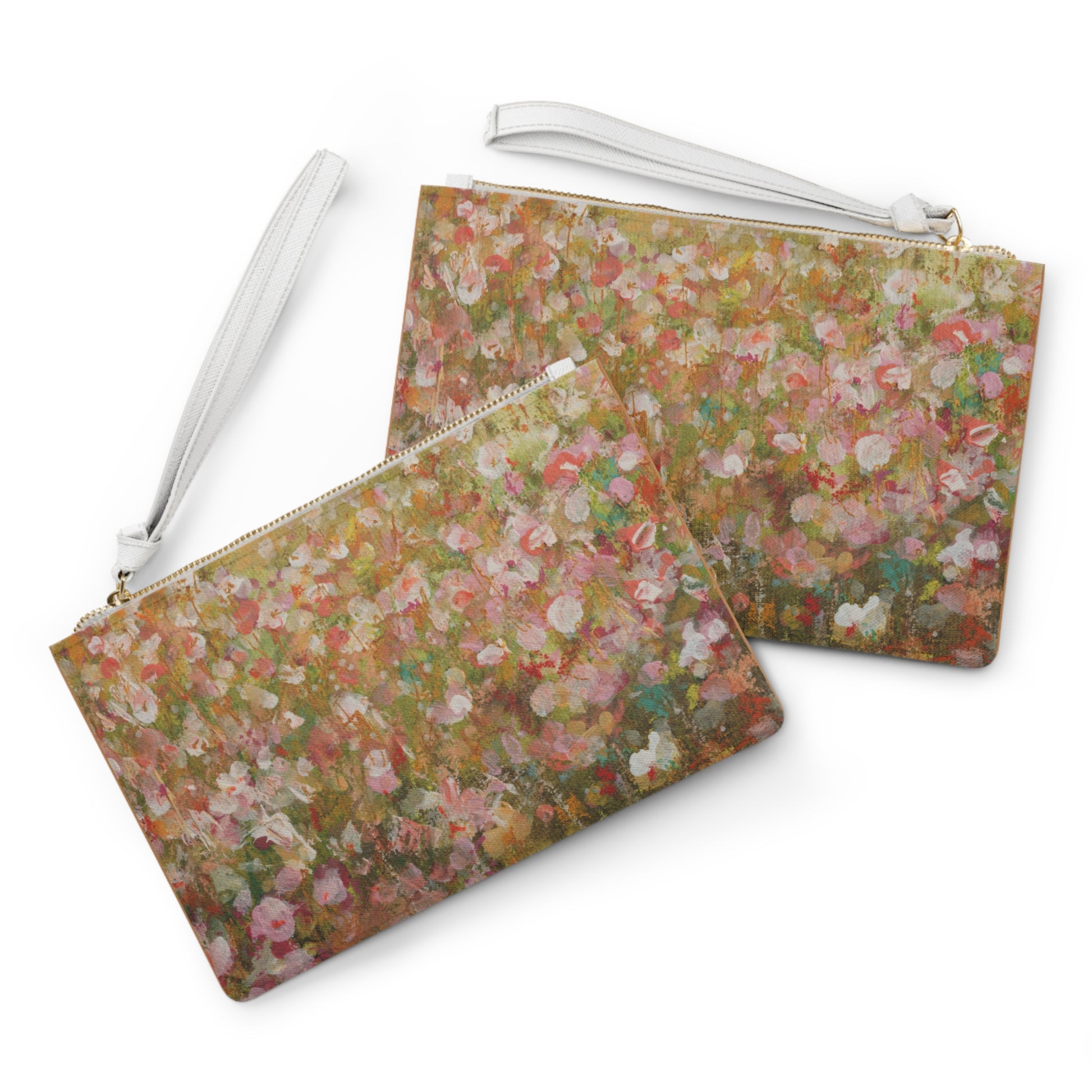 Hand-painted Floral Clutch