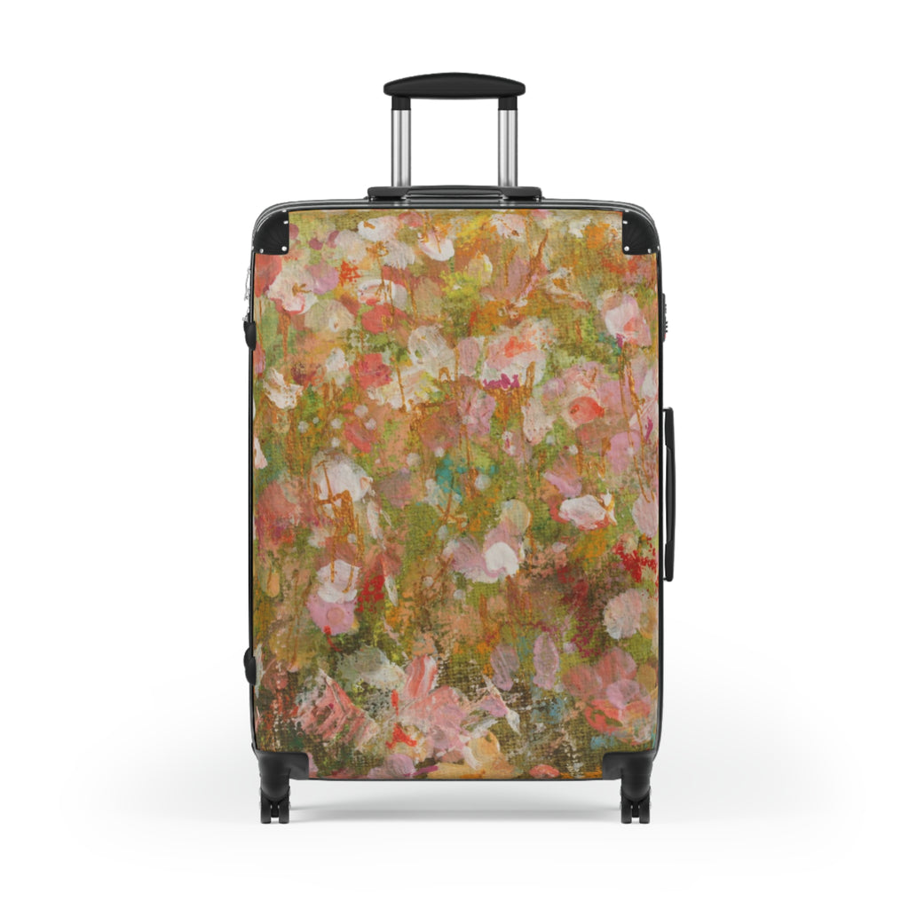 Hand-painted Floral Suitcase
