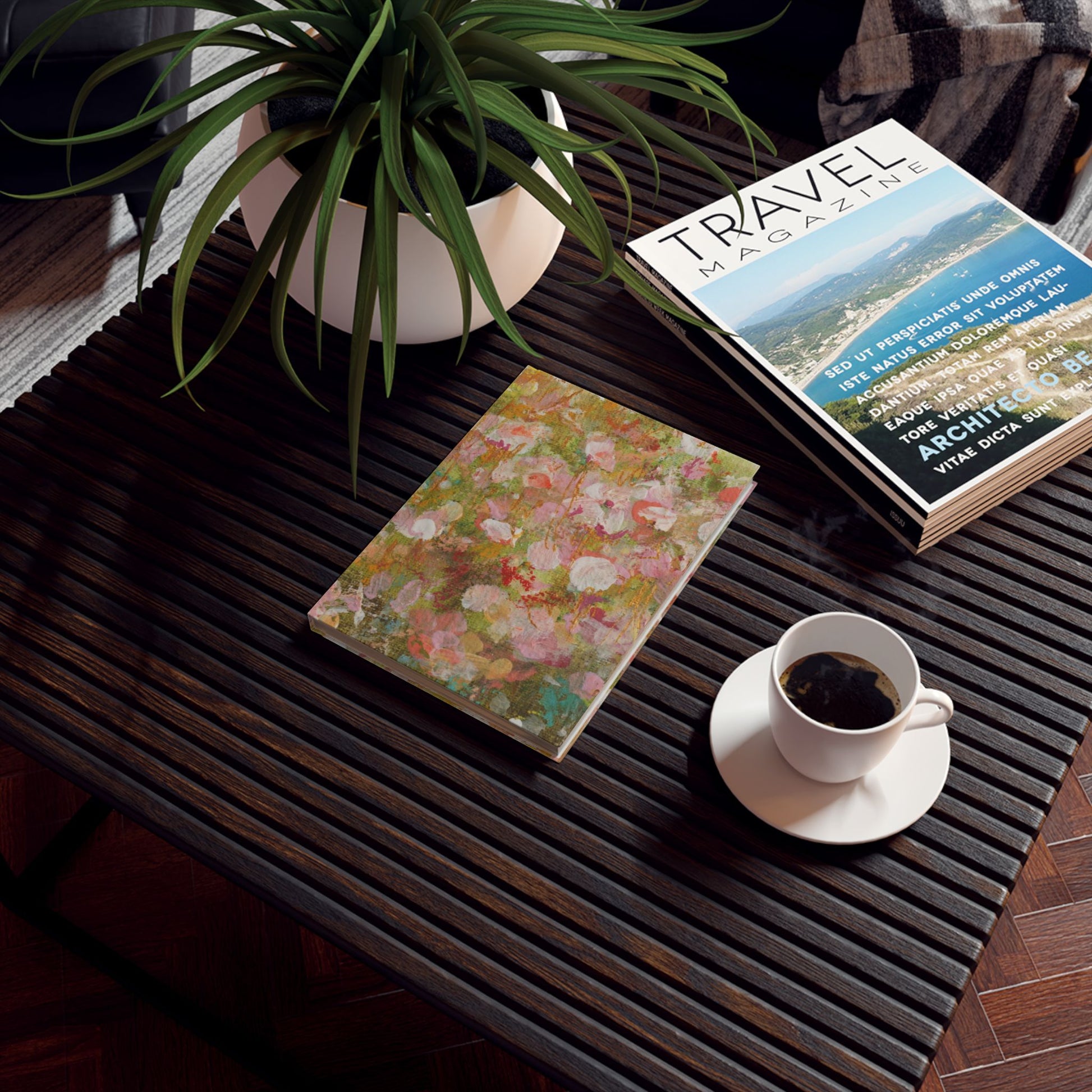 Hand-painted Floral Hardcover Journal