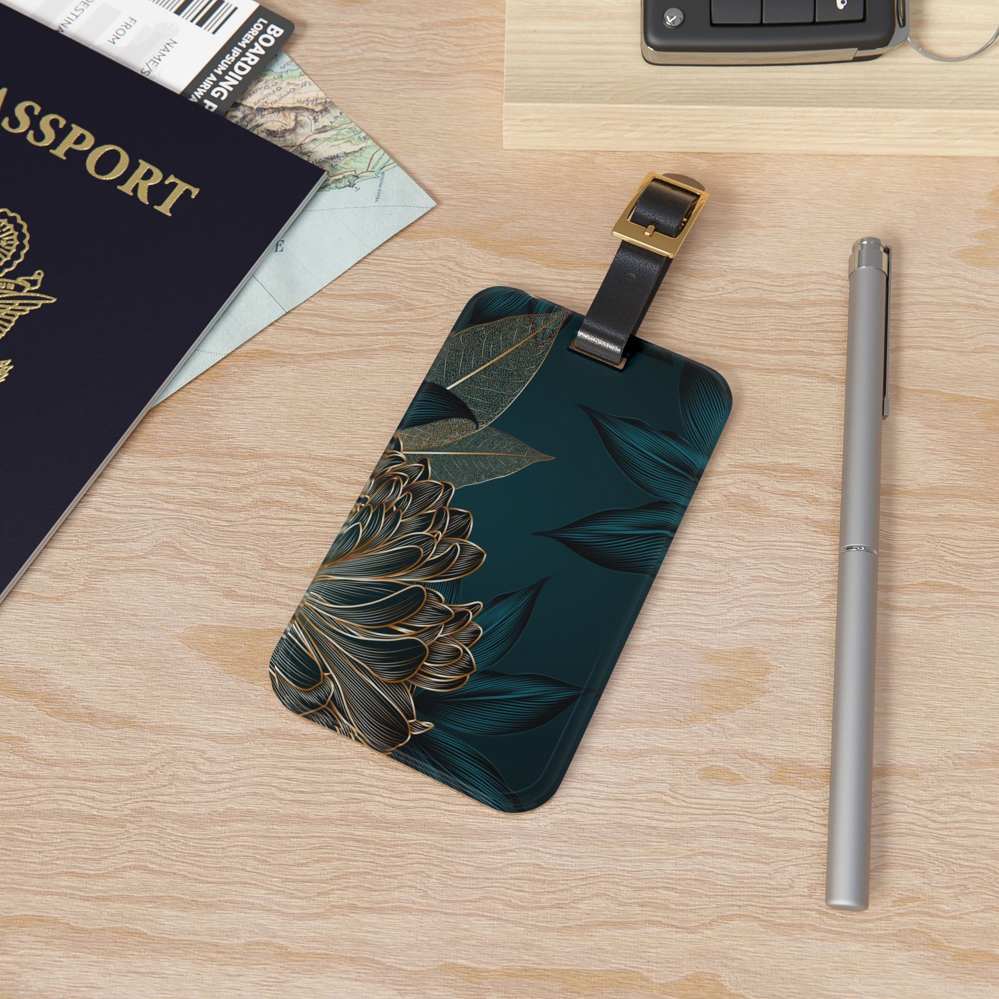 Floral Luggage Tag