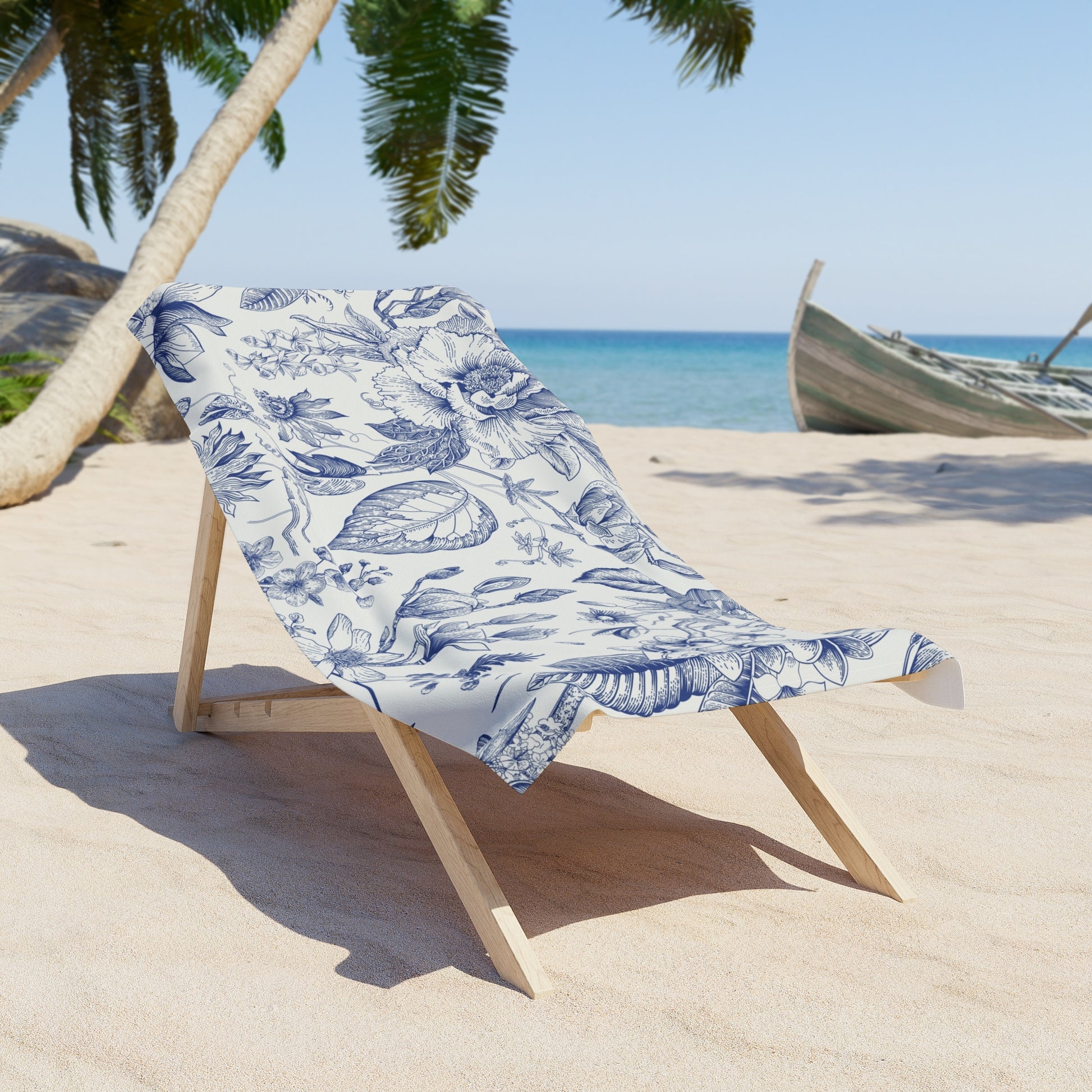 Vintage-Botanical Inspired Beach Towel