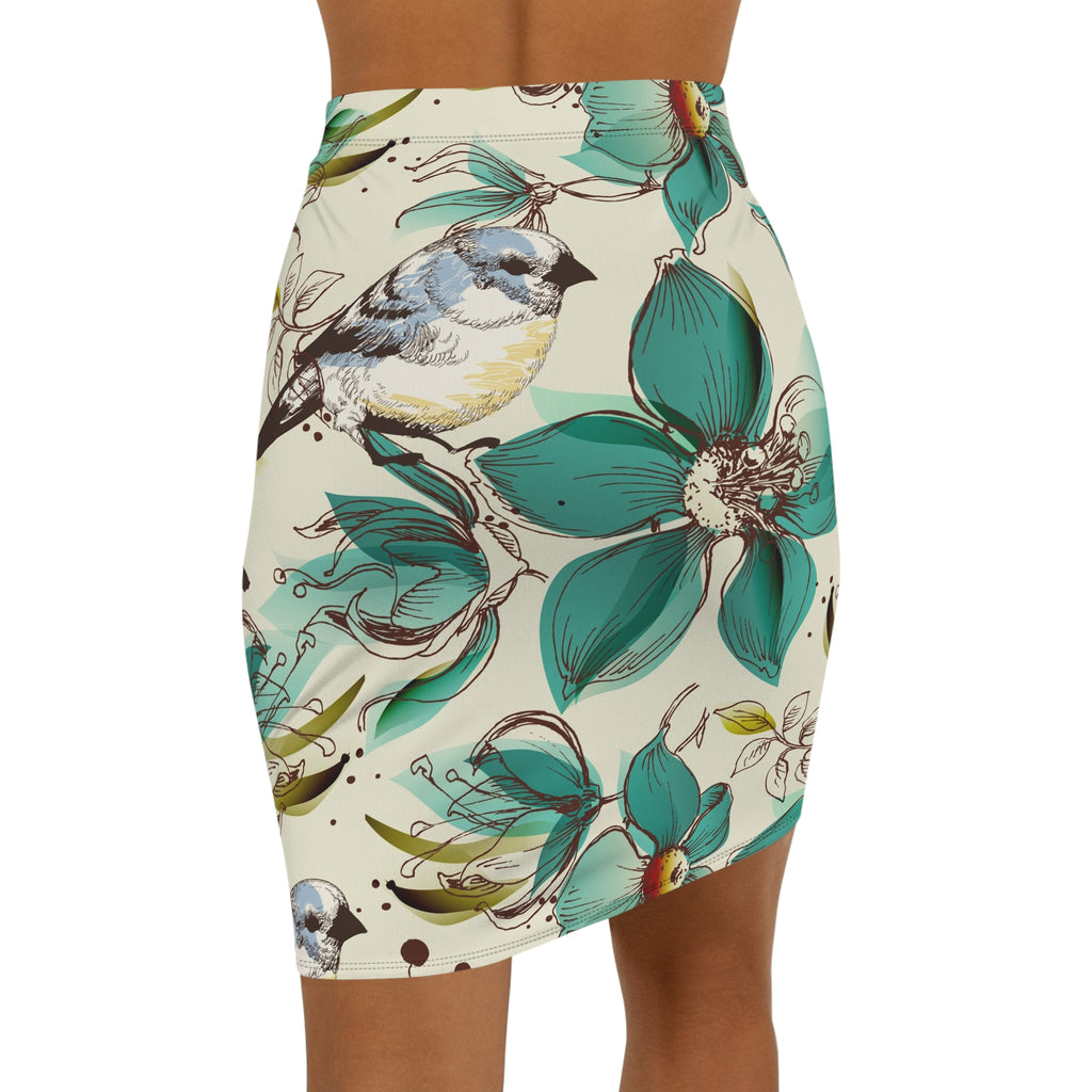 Nature-Inspired Pencil Skirt