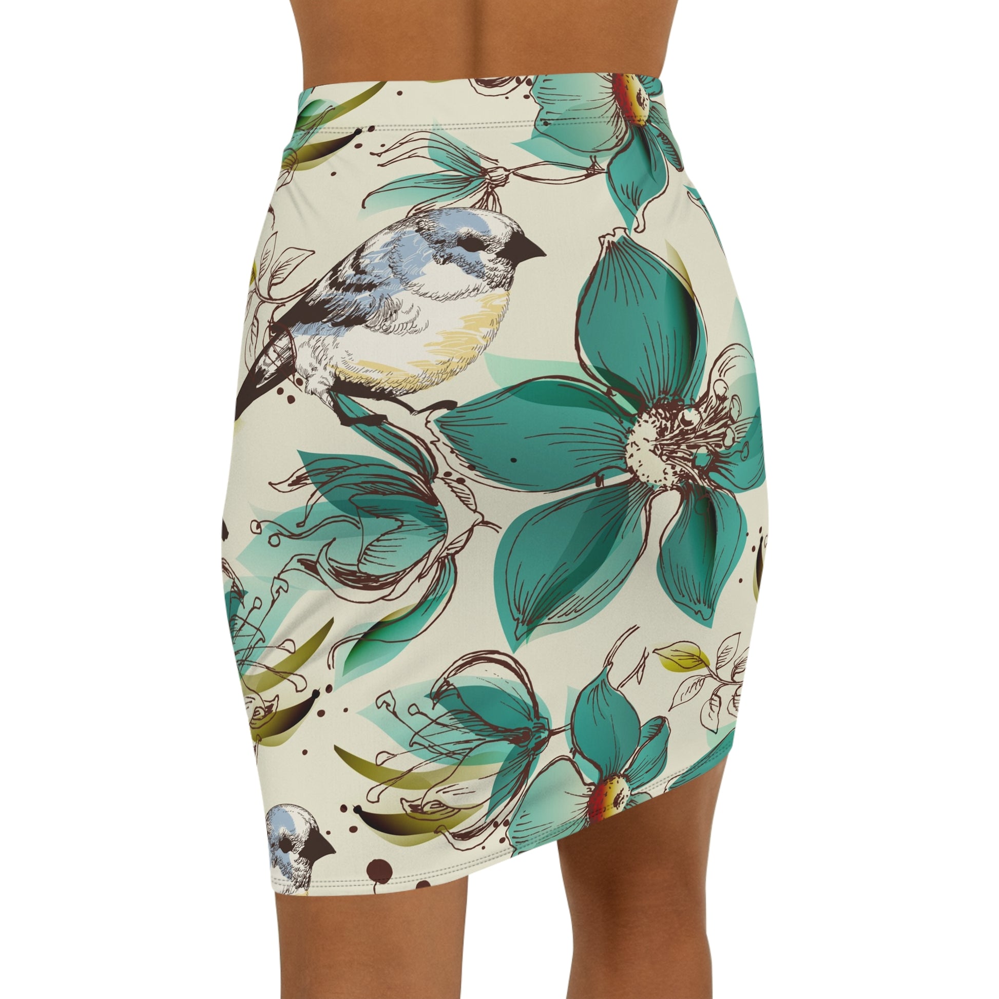 Nature-Inspired Pencil Skirt
