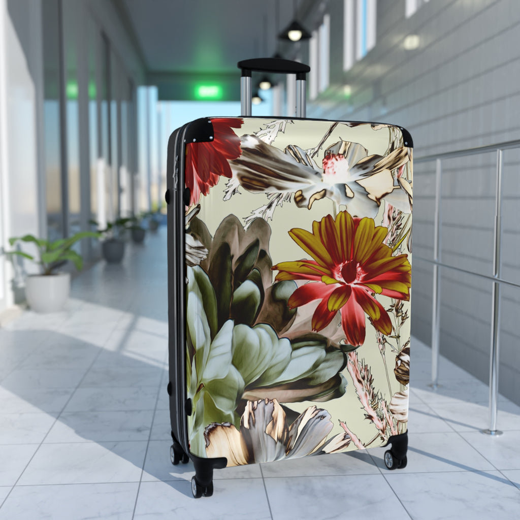 Tropical Floral Suitcase