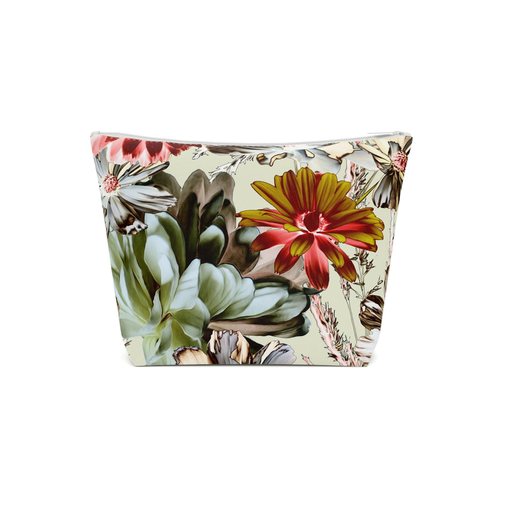 Tropical Floral Cosmetic Bag