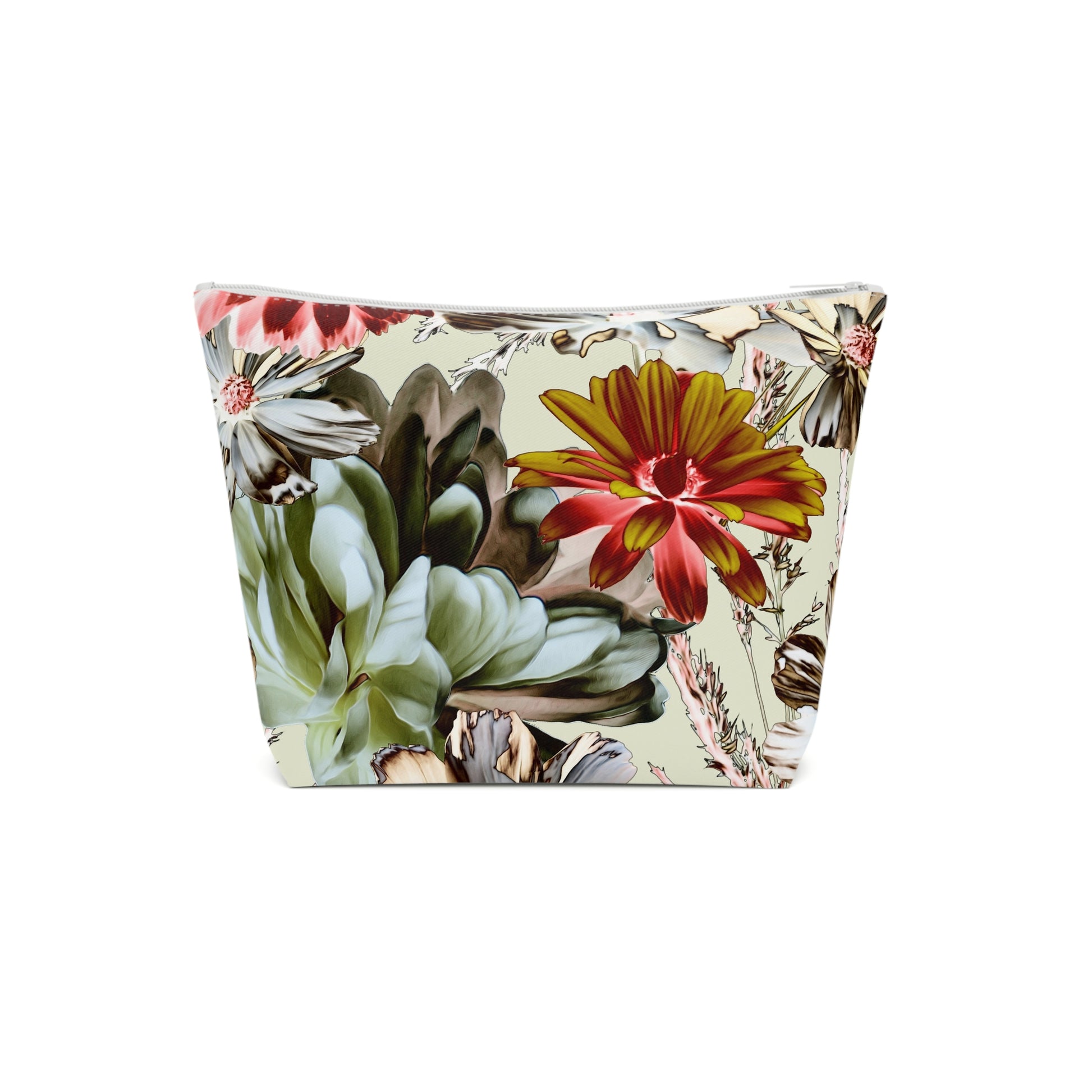 Tropical Floral Cosmetic Bag