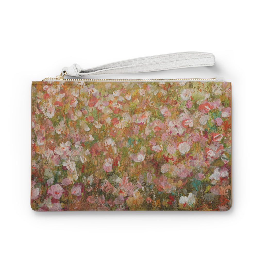 Hand-painted Floral Clutch