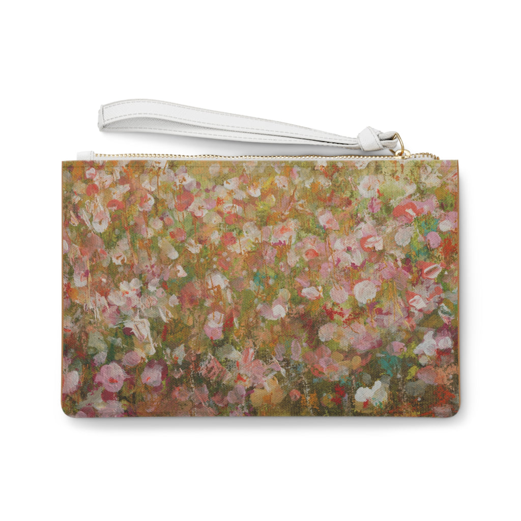 Hand-painted Floral Clutch