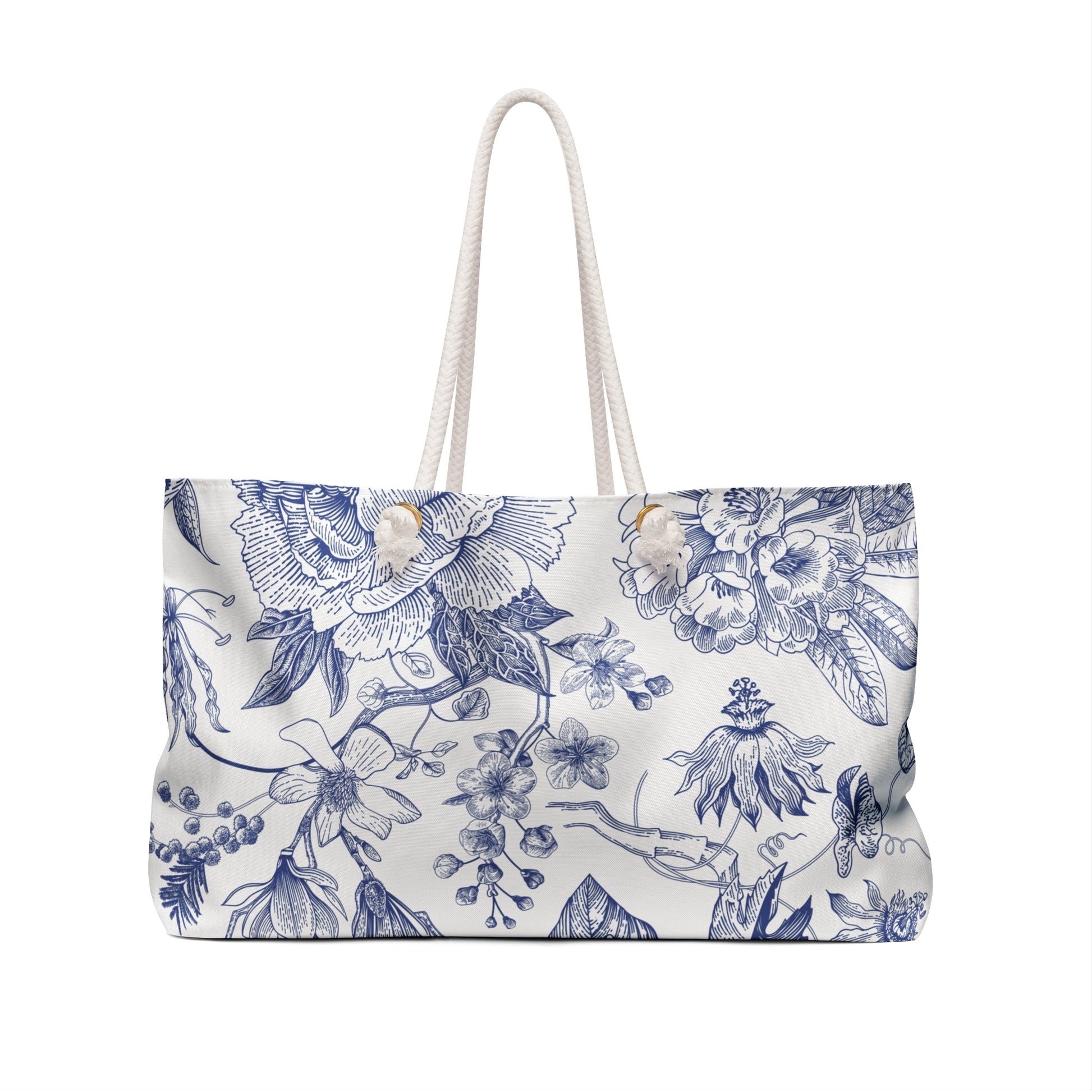 Vintage-Botanical Inspired Beach Bag